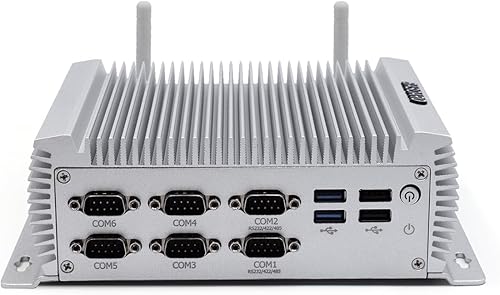 Miniatura 1 de BASOARO Mini PC industrial con Windows 10, PC de escritorio sin ventilador, Core i7 4500U, 8GB RAM 256GB SSD, 2 Gigabit Ethernet, HD, VGA, puerto