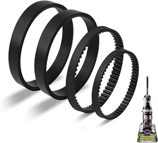 JEDELEOS Replacement Belt Set for Bissell ProHeat 2X Revolution Pet Pro Carpet Cleaner Model 1986 1964 2007 2007P Series, Replace Parts 1611129, 1611130 & 1606428 (Pack of 4)