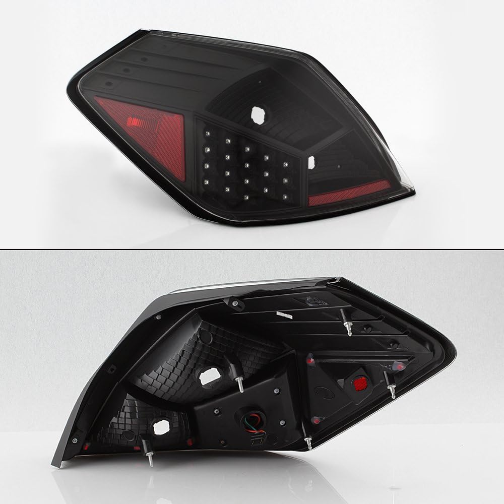 AKKON - For 07-12 Nissan Altima L32A 4DR Sedan Black Bezel LED Tail Brake Light Lamp Assembly
