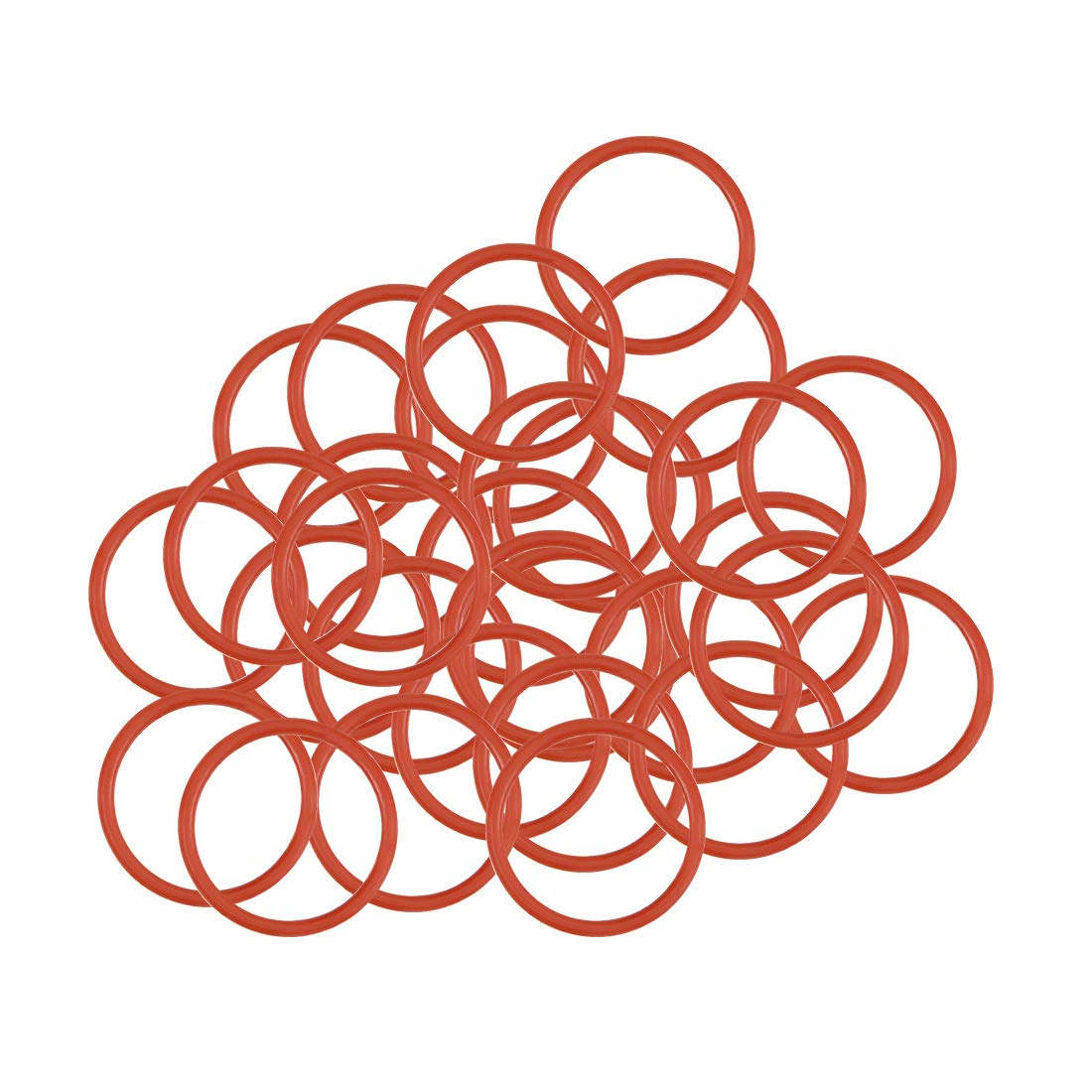 Sourcing Map Silicone Joint Torique 10mm OD 8mm ID 1mm Largeur VMQ