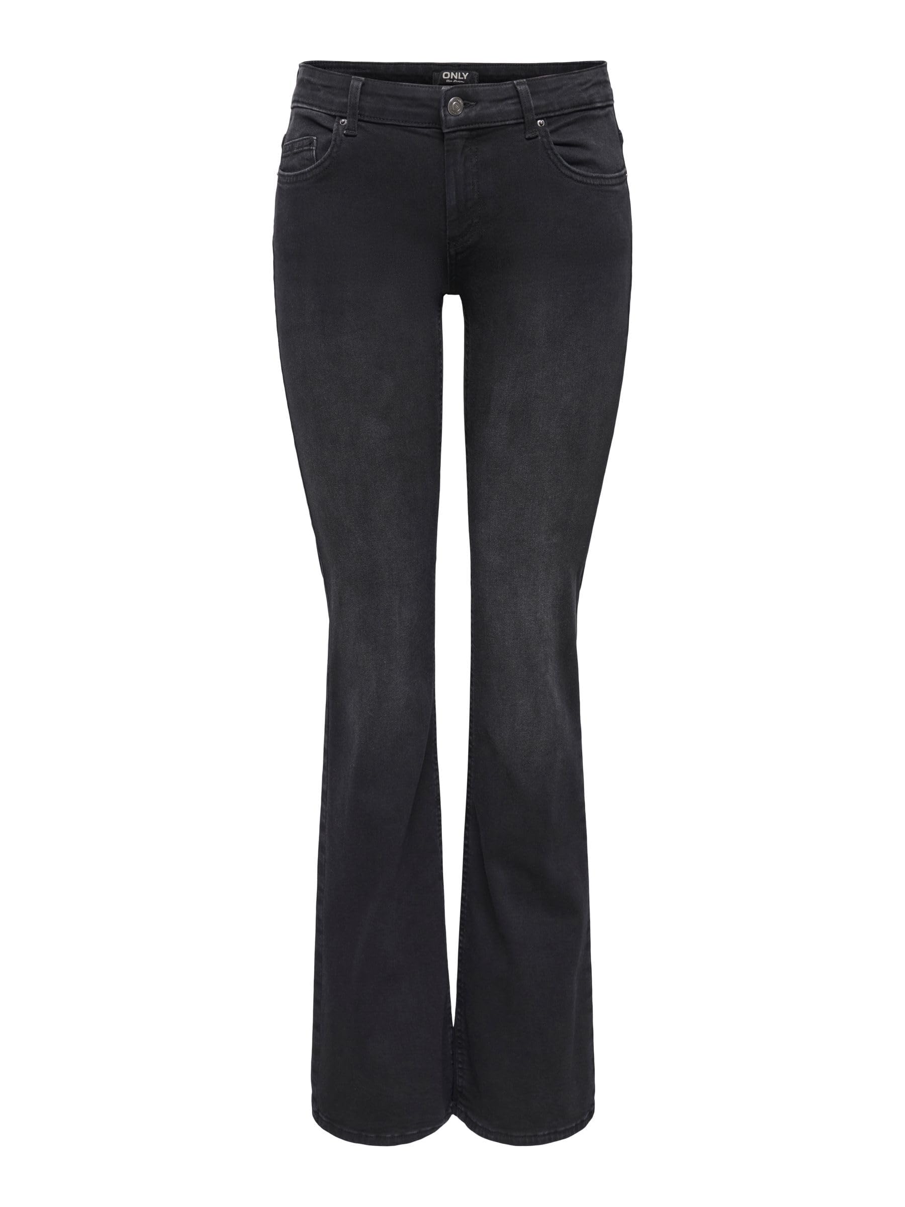 ONLY Female Flared fit Jeans ONLBLUSH Mittlere Taille Flared Jeans