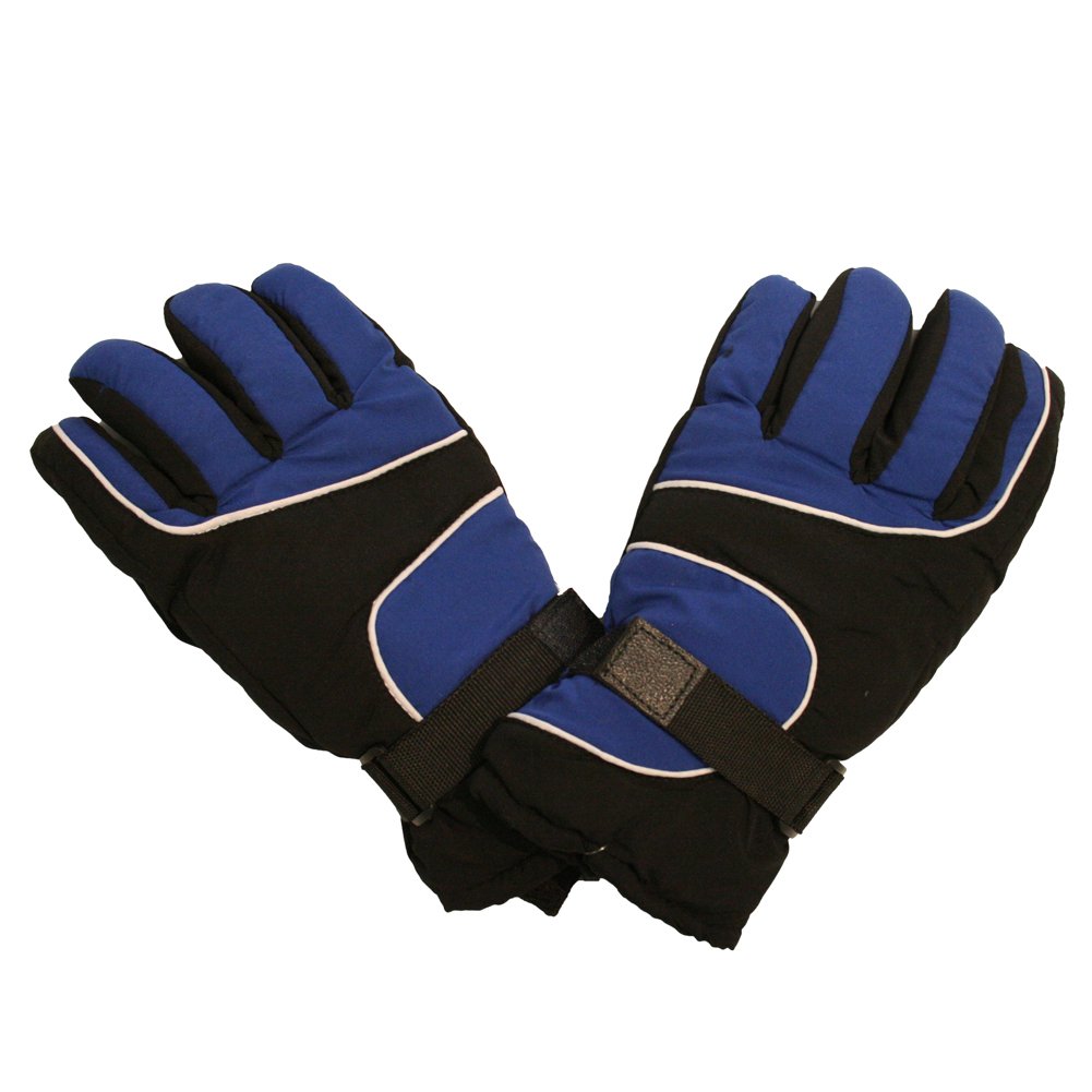 Ski Gloves with Palm Grip and Knitted Cuff