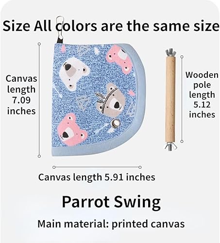 Bird Bed Blanket Parrot Nest Snuggle Hut for Cage Accessories,Parakeet Warm House Hanging Tent Bed Hammock Wood Stand Perch Swing Toy for Cockatiel Lovebird Cockatoo (Beige)(Beige)