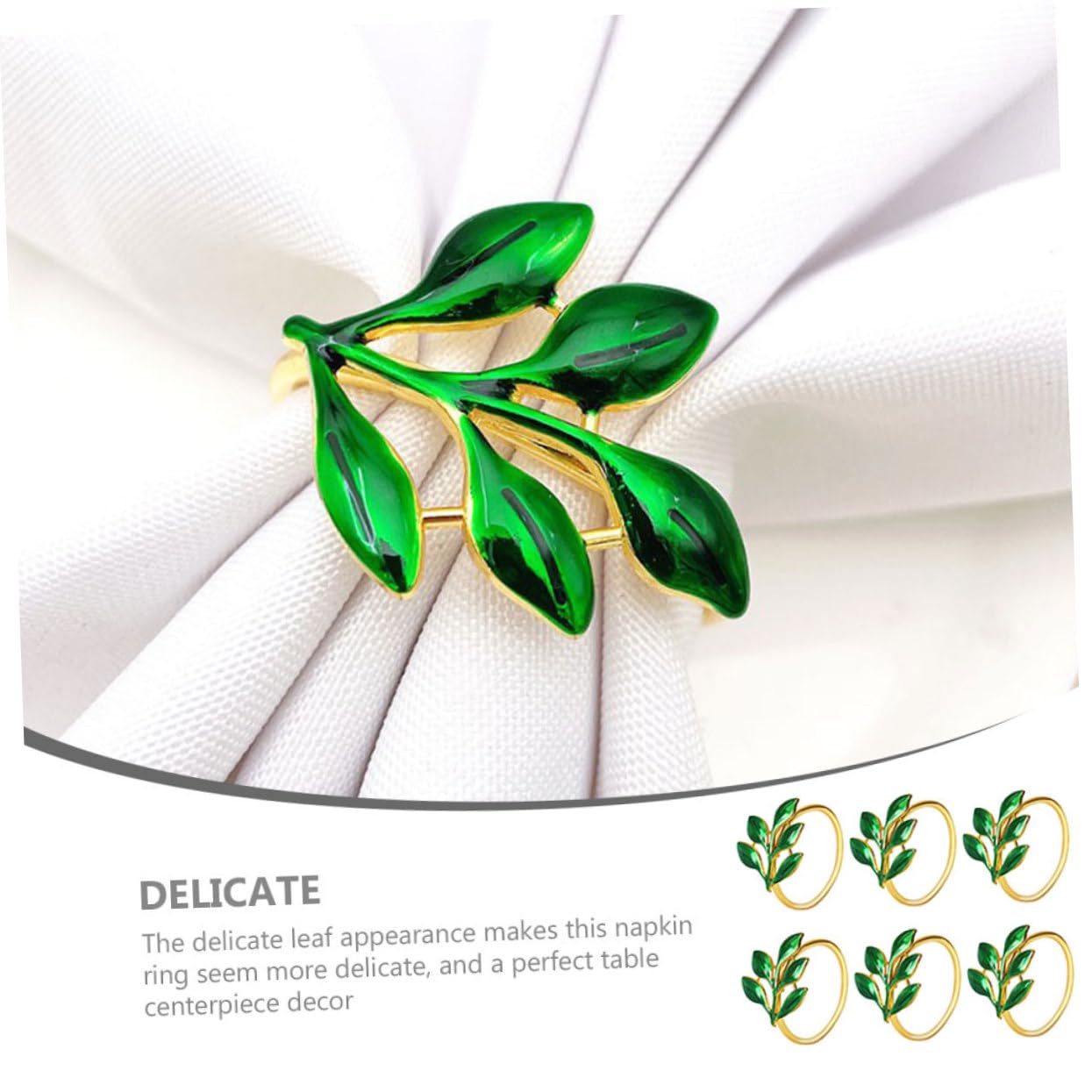 Alipis 5 Sätze Serviettenschnallen Aus Metall Im Blattdesign Tischdekoration Für Hochzeit Weihnachten Und Besondere Anlässe Geeignet Für Servietten 6 Stück * 5
