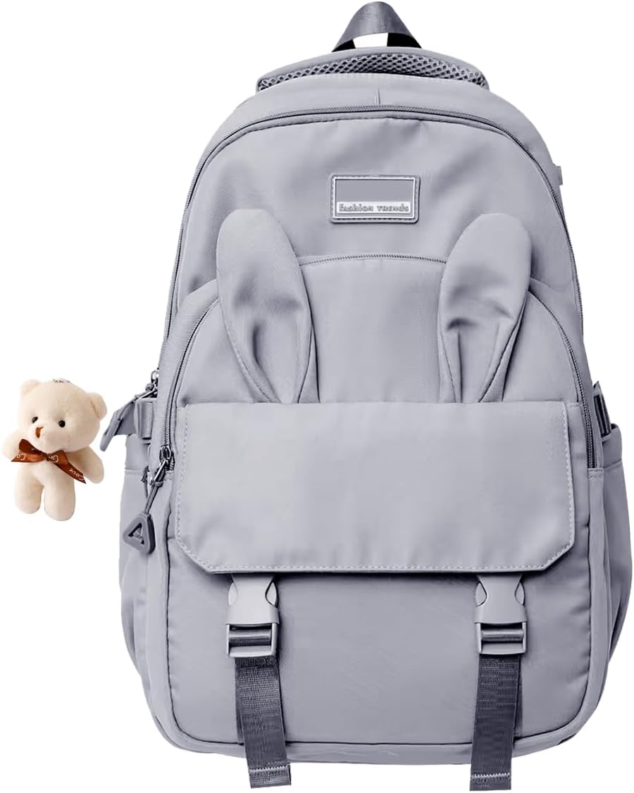 Mochila Bolsa Estilosa Fofa Elegante Academia Impermeável Escolar Viagem Trabalho Treino Fashion Mochilas Para Feminina Masculina Notebook Moderna Leve Passeio Ursinho