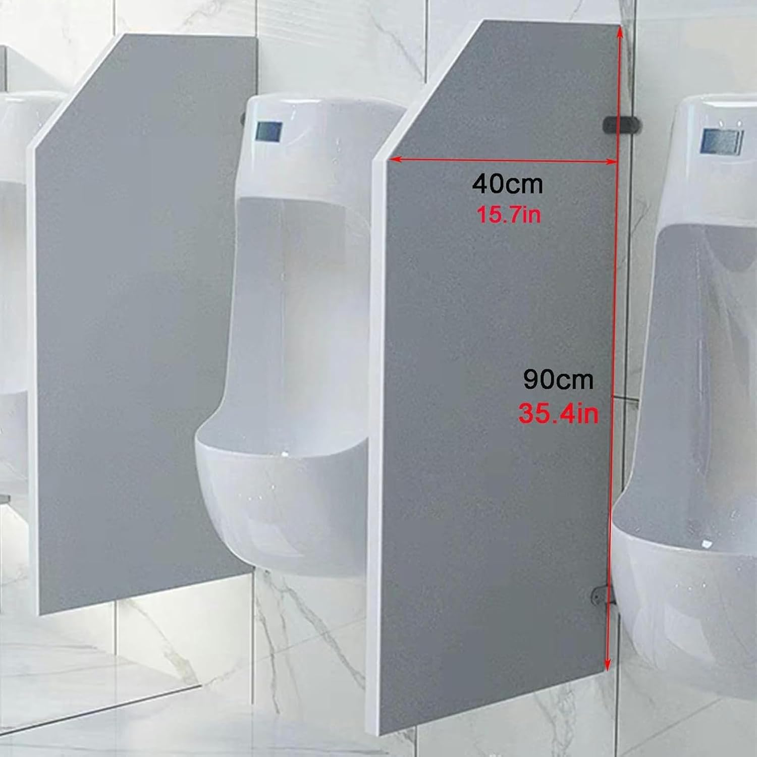 Public Health Urinal Screen Toilet Partition, Water Proof Urinal Divider for Mens Toilet partition Board, Wall-Mounted Urinal Privacy Screen
