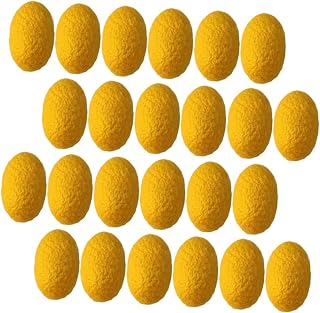 TOVINANNA 150piezas Bolas De Limpieza Facial De Seda Natural Para Exfoliación Suave y Limpieza Profunda Piel Para Eliminar Maquillaje y Espinillas Color Amarillo Aumenta La Brillantez Piel