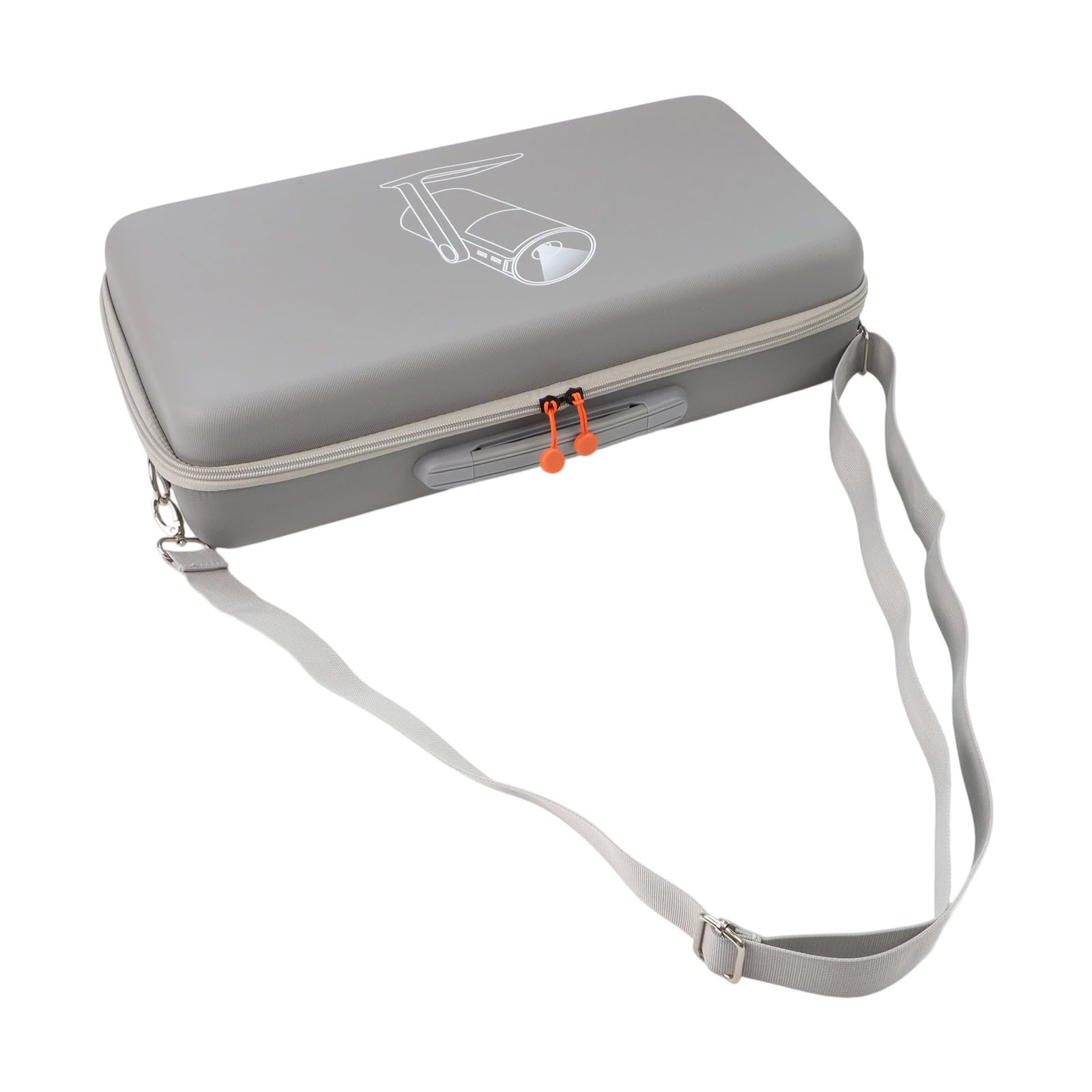 Funda rígida de viaje para XGIMI MoGo 4 (2025) PU + EVA funda protectora de transporte 442210 cm, color gris