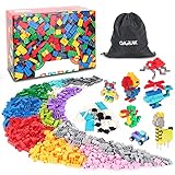 GARUNK Building Blocks 1000 Pcs, Classic Building Bricks for Kids Educational Toys with Wheel, Tire, Axle, Window, Doors Compatible with All Major Brands for Ages 3 4 5 6 7 8 9 10 Year Old Boys Girls