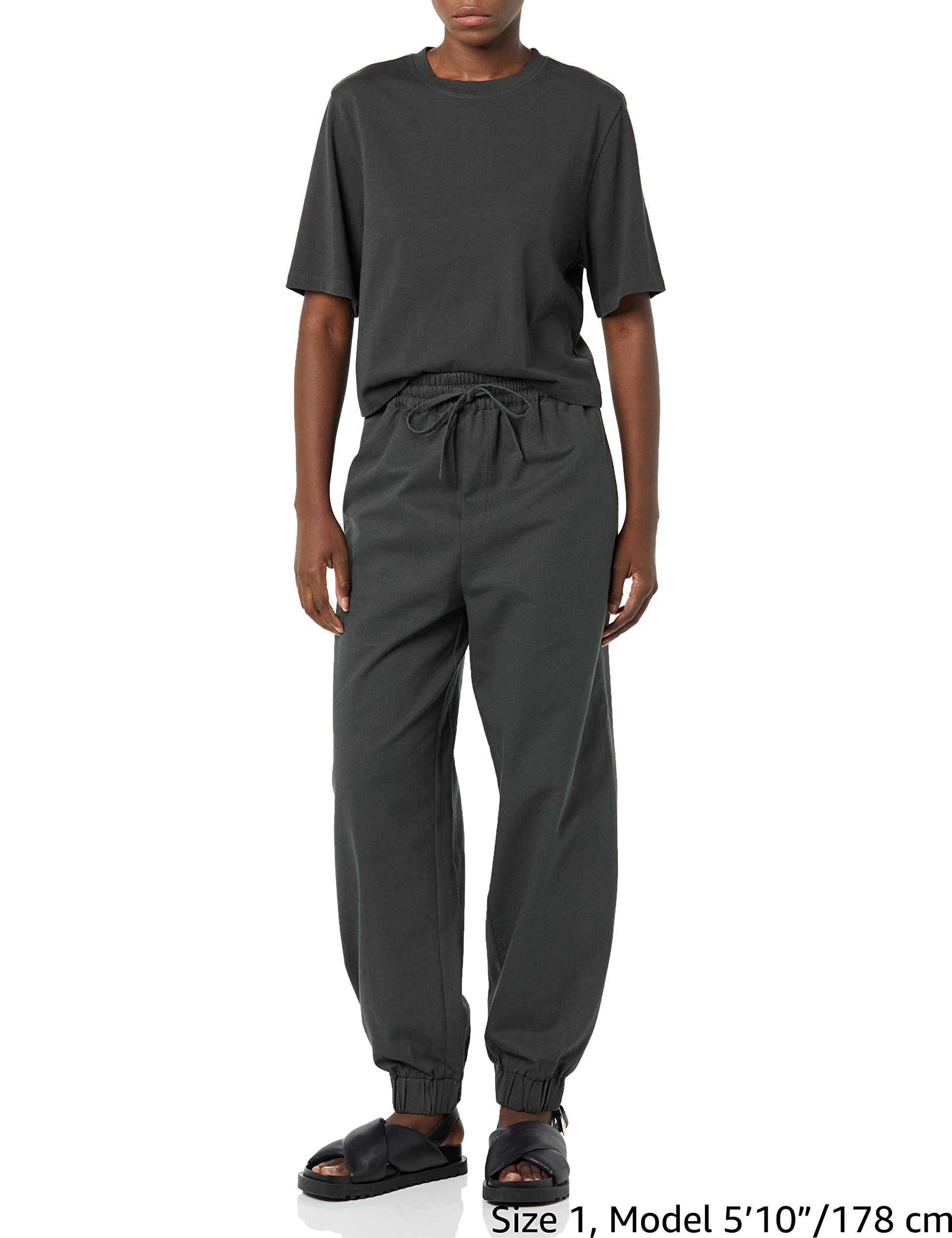 rare/self Pantaloni Jogger All Gender, Stile Pull-On, in Twill