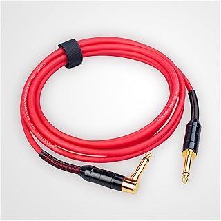 Cabo De Instrumento De Redução De Ruído De Cabo De Guitarra 6M Para Baixo De Guitarra Elétrica Plugue De 6,35 Mm Cabos De Áudio De Guitarra Cabo de Guitarra (Color : C)