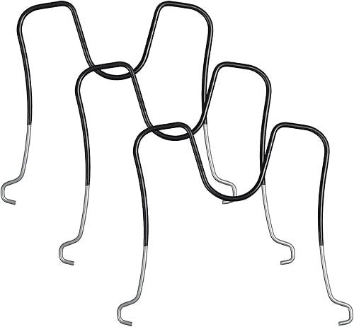 Miniatura 3 de 3 soportes recubiertos de goma para organizador expandible de ollas y sartenes (3 albaricoques)