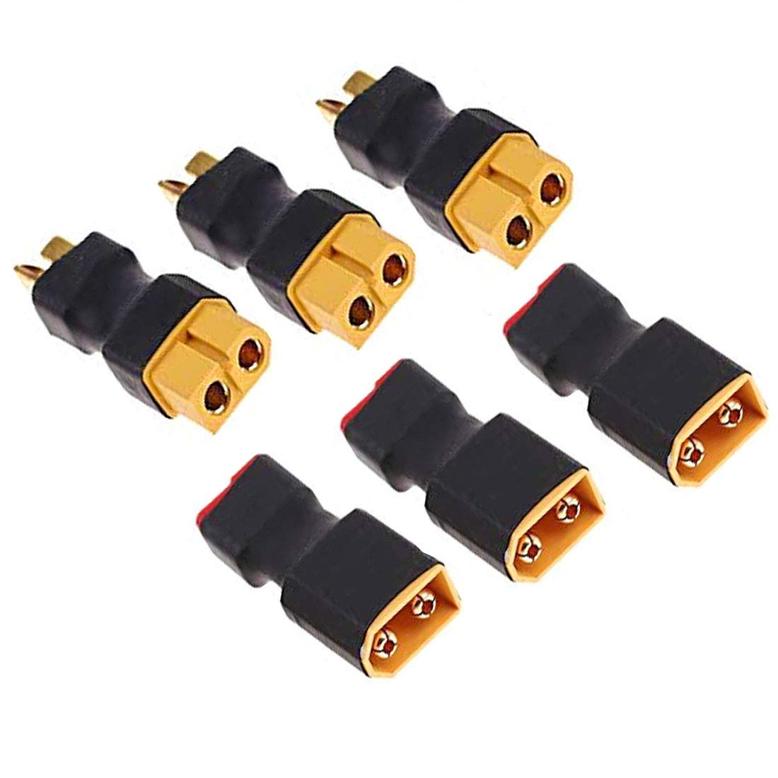 3 Coppie Di Adattatori Senza Fili XT60 A XT90 – Maschio/Femmina – Per Drone, Auto RC, Lipo, ESC – Saldatura Non Necessaria
