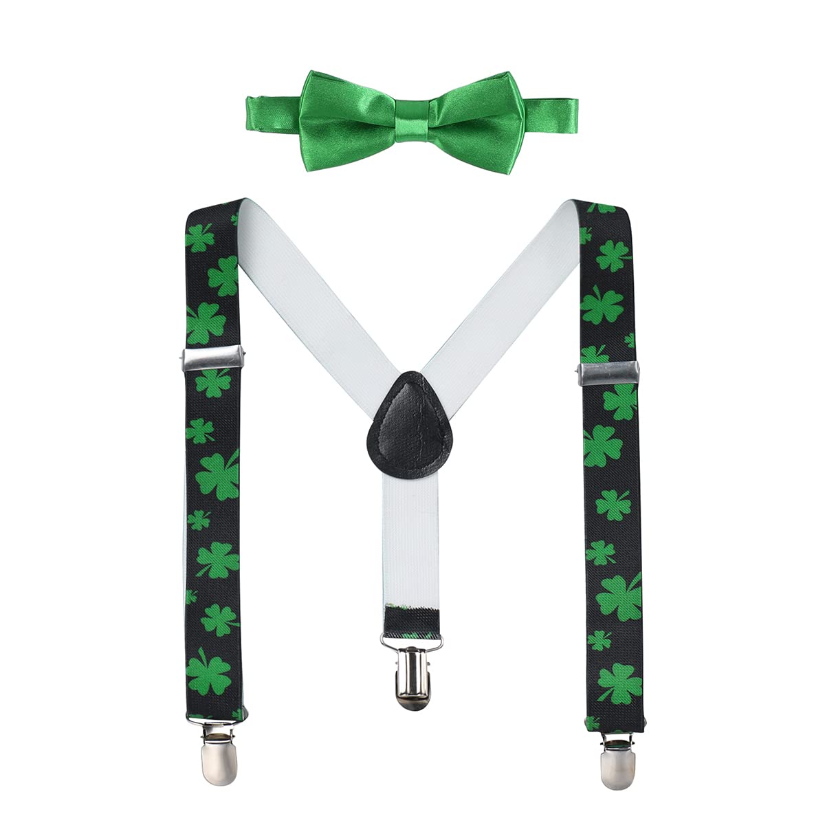 Baby Boys Y Back Adjustable Elastic Suspender Strong Sturdy Clip-on Braces Pre tied Bow Tie Perfect for Tuxed