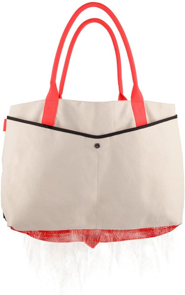 Quirky Shake Beach Mesh Tote, Large Beach Bag, Sand-Sifting, Mesh-Bottom Beach Bag for Quick Sand Removal