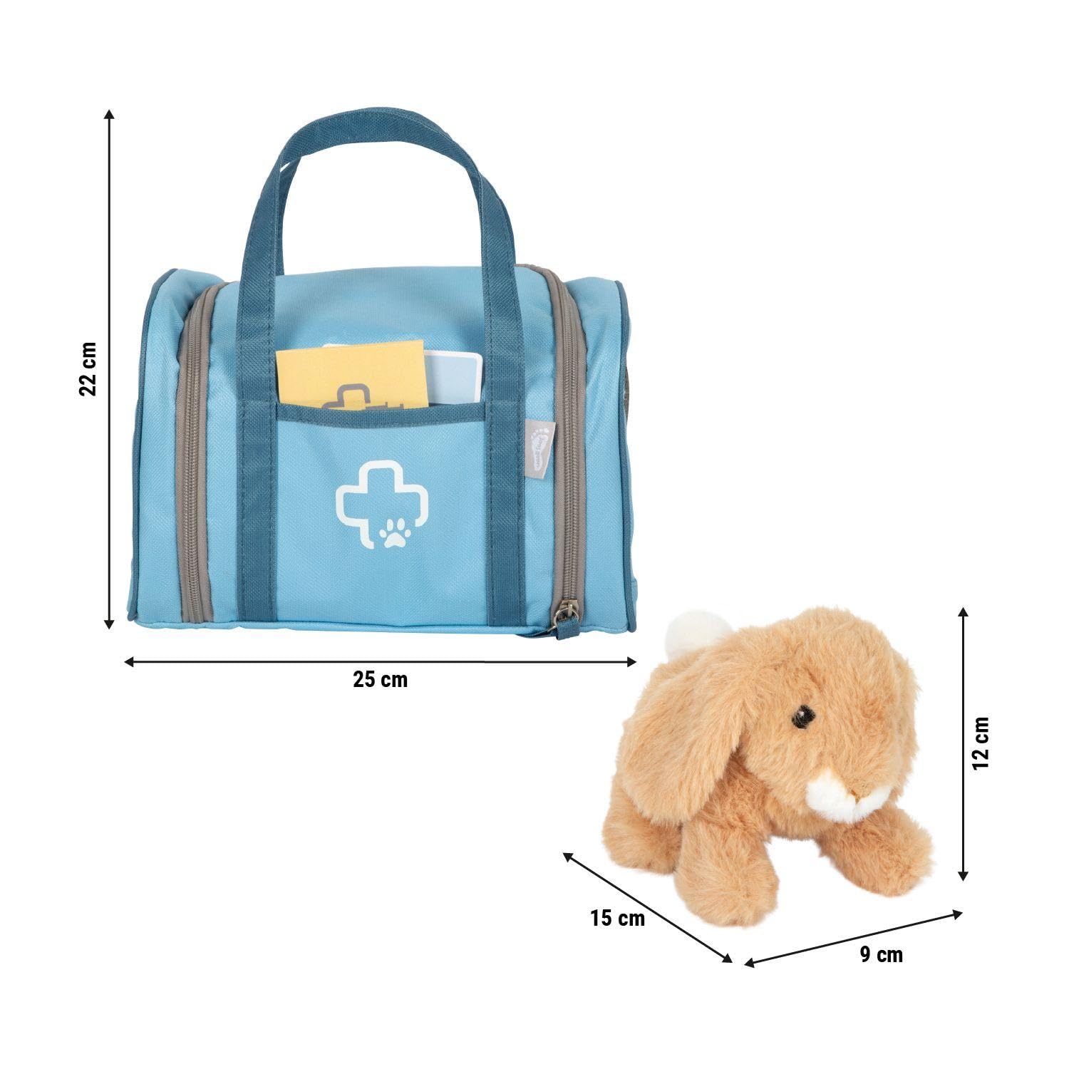 Small Foot Trousse de vétérinaire avec Lapin, avec Accessoires, Enfants à partir de 3 Ans, 12737