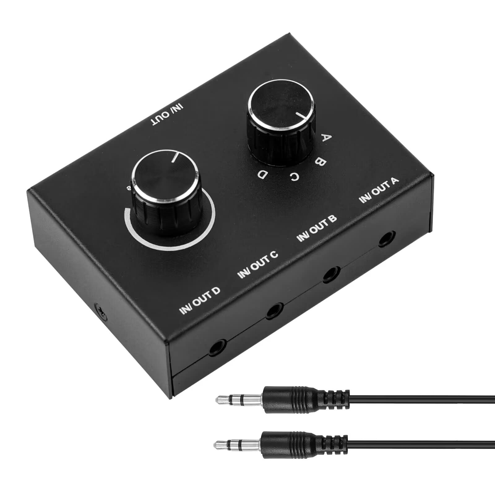 Amazon | AVアクセス4ポートオーディオスイッチャー - 3.5mm