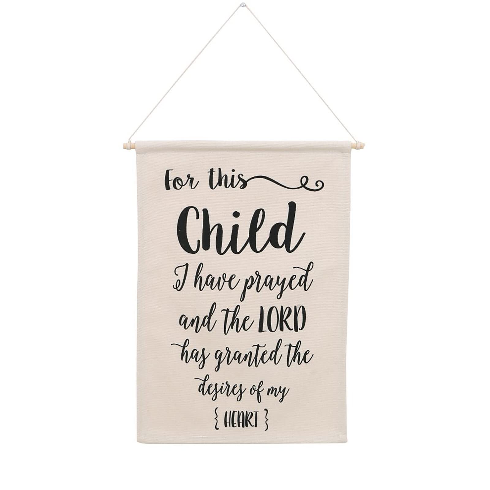 Display Wall Canvas For Baby Nursery Hanging Pennant The Bible Home Decor Kids Room