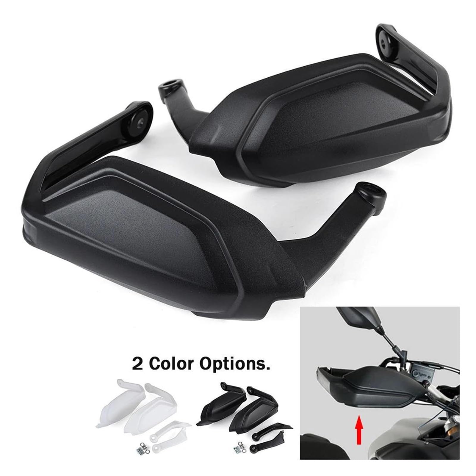 Protezioni Manubrio Accessori Moto Paramani Parabrezza Paramani Guardie venti Shield Per TIGER 900 850 Per LO SPORT Per GT Per Rally Per Pro 2020 2021 2022 2023 Scudo Paramani(White)
