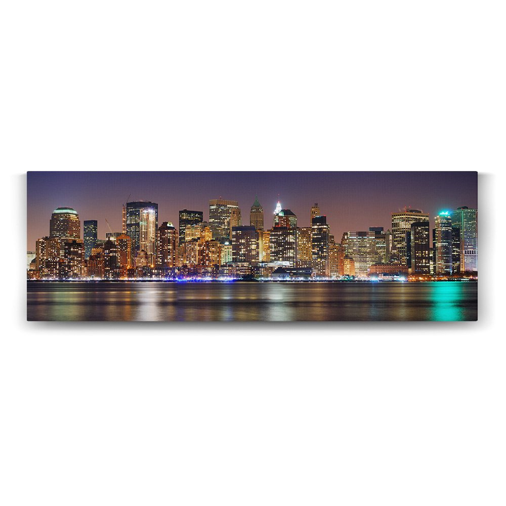 New York Şehir Panorama Tablosu - 150x50cm