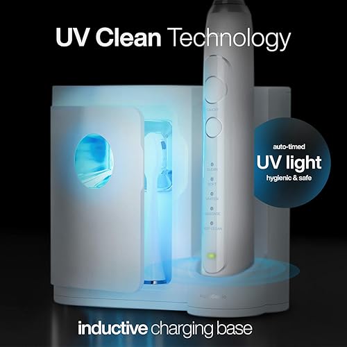 Miniatura 12 de Aquasonic Vibe Series PRO - Cepillo de dientes eléctrico ultrablanqueante - 5 modos y temporizadores inteligentes - Base desinfectante UV - Aceptado