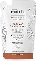 O Boticário Match: Condicionador Refil Nutrição Regeneradora Cabelos Danificados 250ml