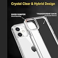 Vista 3 de Yaxa Basics Funda protectora a prueba de golpes para iPhone 12 mini, transparente