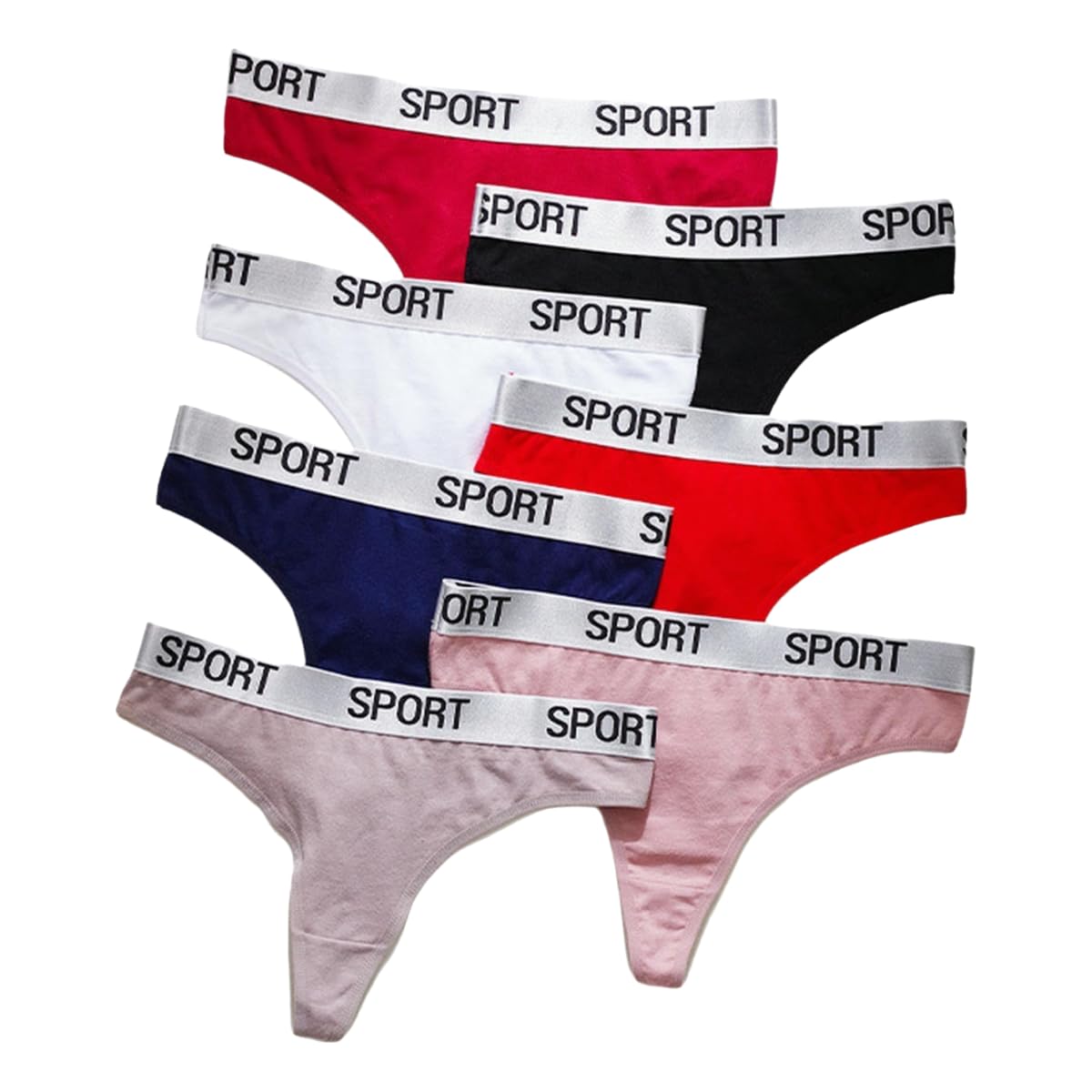 Tanga ropa interior sexy para vestidos ajustados y uso diario cómodo pack de 7