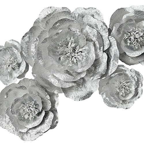 MEJOY Paper Flower Decoration, Handcrafted Flowers, Crepe Paper Flowers for Wedding Backdrop, Baby Shower, Nursery Wall Decorations,Garden Party Photo Booth,Bridal Shower,Archway Decor