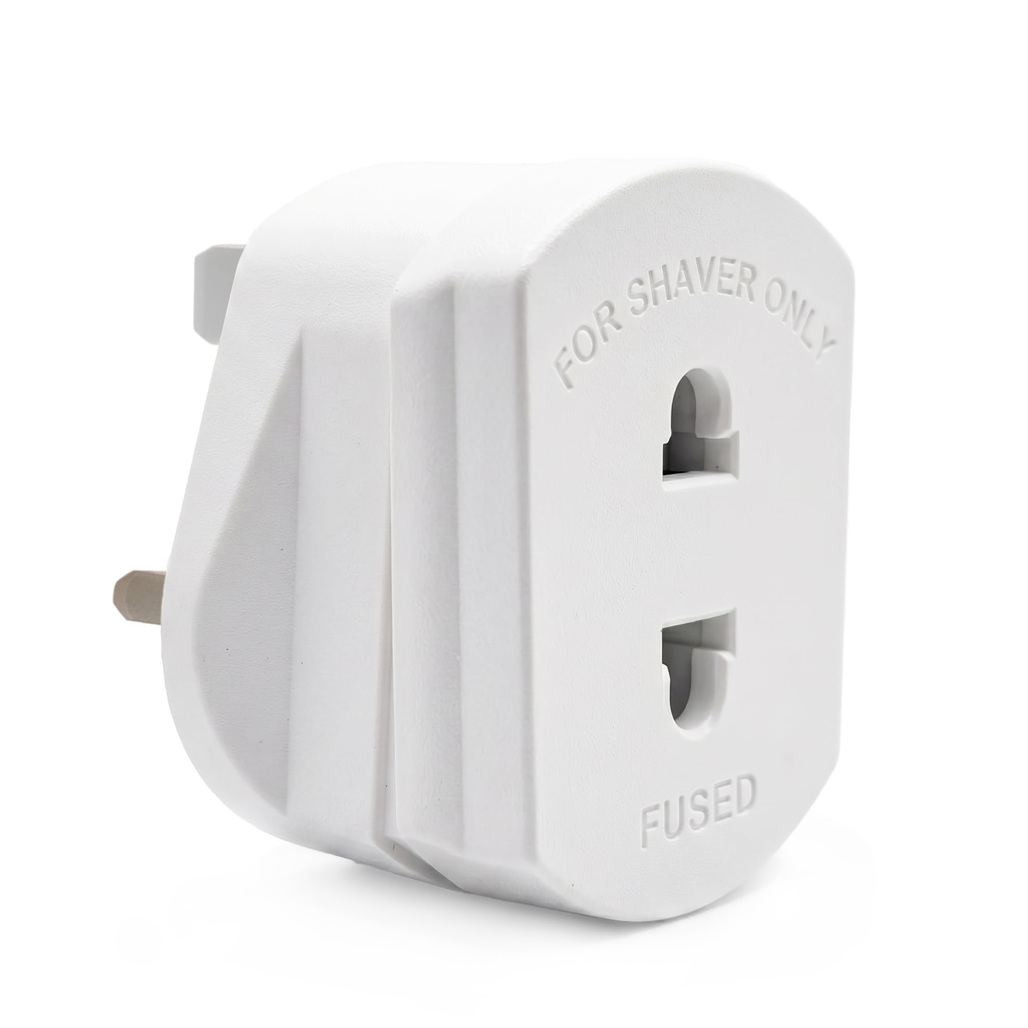 Double Dragon 2-Pack UK Electric Toothbrush & Shaver Plug Adapter | 2-Pin to 3-Pin Bathroom Converter | Supports UK EU Round & US Flat 2-Pin Plugs | 1A Fused | Compatible with Oral-B, Braun, Philips — view 8