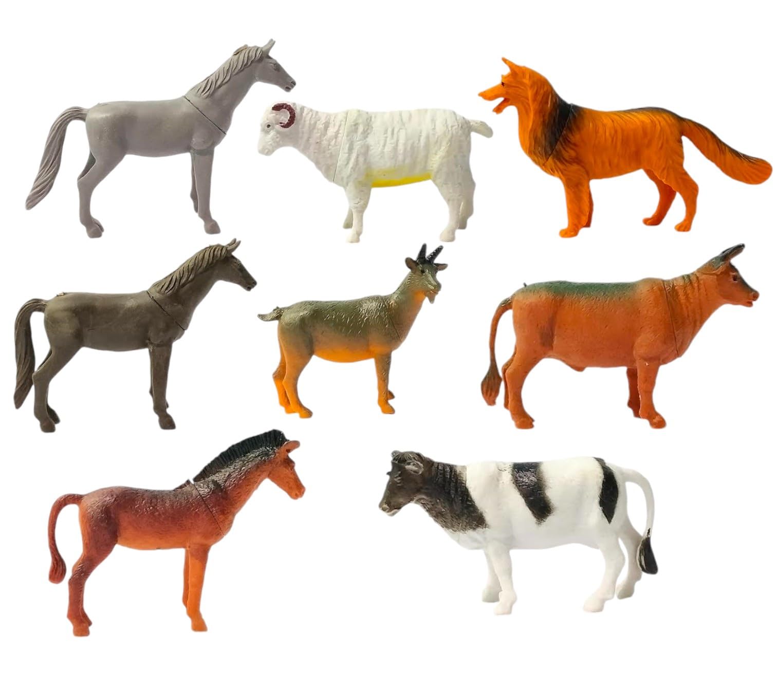 Amitasha 8 Pc Domestic Animal Figurines, Big Farm Animal Toys, Realistic Plastic Animals Playset, Educational Learning Toy Set for Kids Toddlers Birthday Gift for Boys and Girls (B0DHPJDH7R) Amazon Price History, Amazon Price Tracker