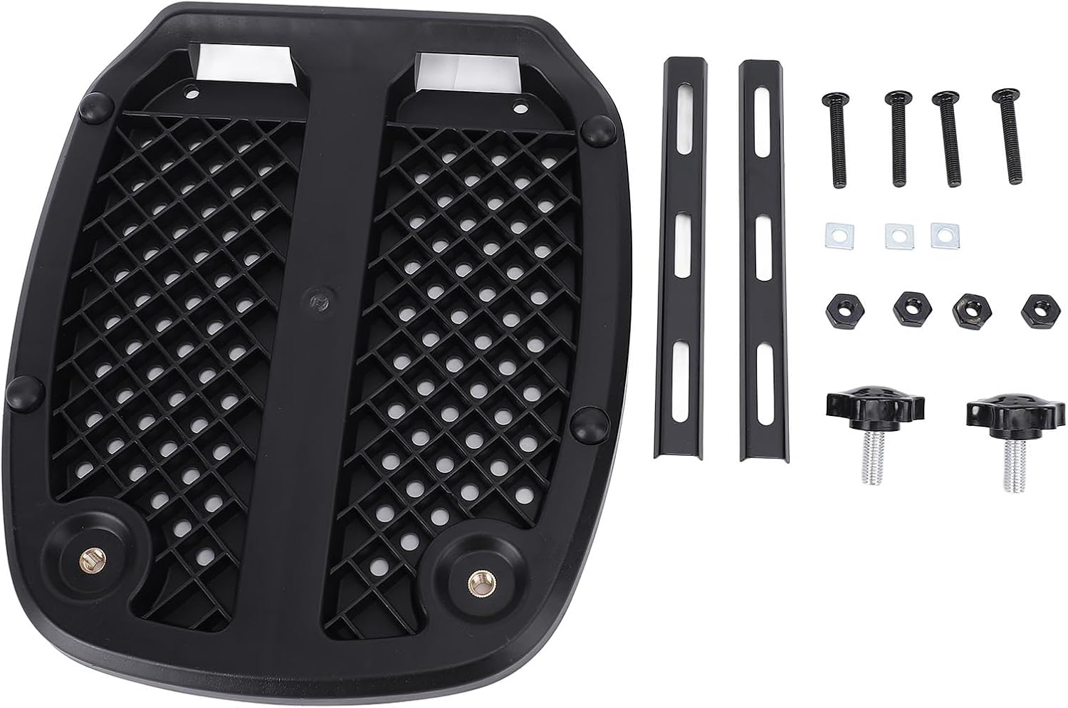 Top Case, ABS Storage Box, 33L Trunk with Removable Lining for Scooters and Electric Bikes (White)