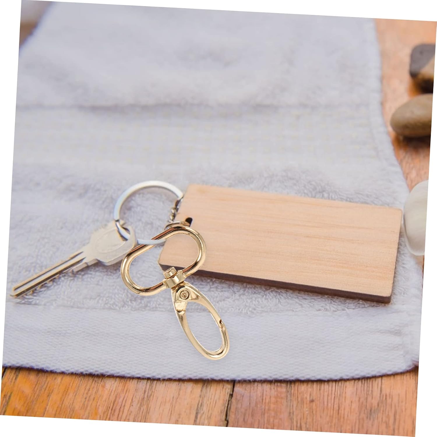 Keychain Snap Hooks 20pcs Swivel Snap Hook Metal Lobster Clasp for Handbag Purse Zipper Pull