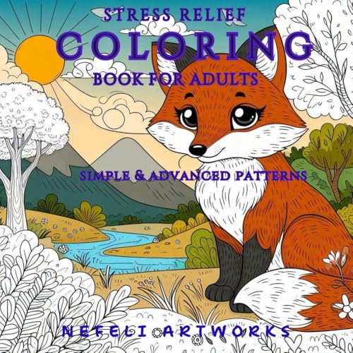 Stress Relief Coloring Book For Adults: 50 + 7 Free Unique Coloring Designs In Mandala Style Of Basic & Advanced Patterns For Al