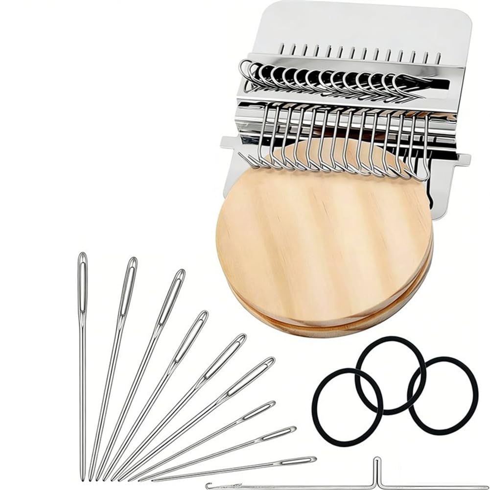 UDSKNV[KSL Mini Portable for Mending Weave Tool, Knitting Patch Kit Darning for Sock, Clothes and Jeans