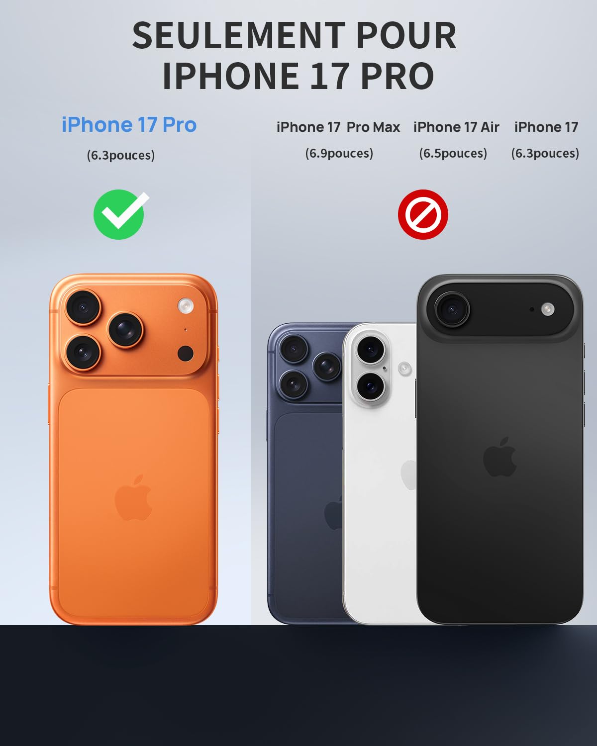 Lanhiem Coque pour iPhone 17 Pro IP68 Étanche Anti-Espion 360 Integrale | Noir,Imperméable,Waterproof,Étui avec Privacy Protection écran,Antichoc,Incassable,Antipoussière,Anti-Spy,Renforcée,Chantier