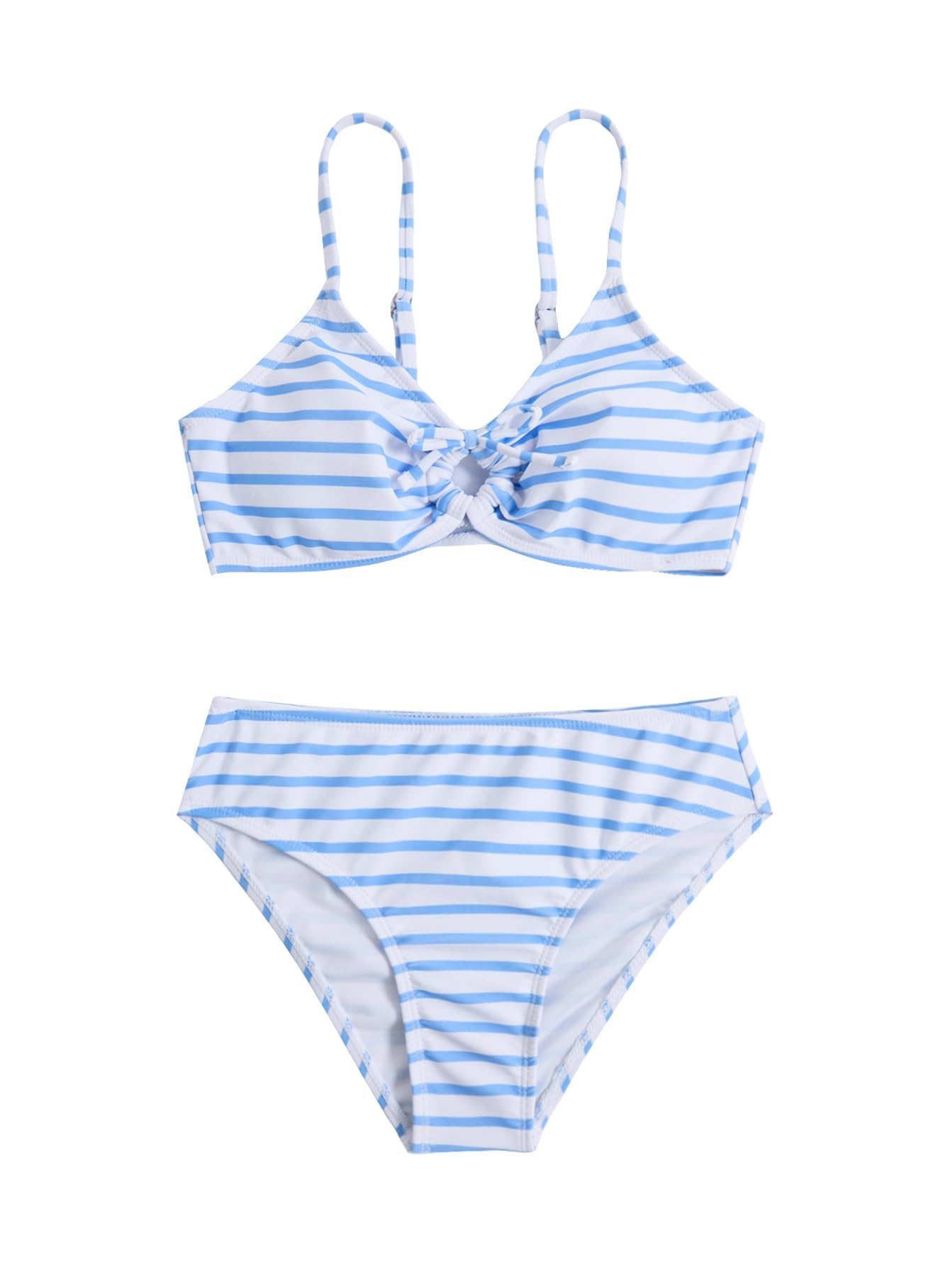 COZYEASE Girls' 2 Piece Ditsy Floral Print Triangle Bikini Swimsuit