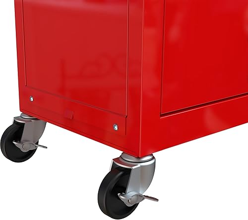 Miniatura 6 de Armario de 8 cajones para herramientas, caja de herramientas de alta capacidad con sistema de bloqueo, organizador de caja de herramientas extraíble