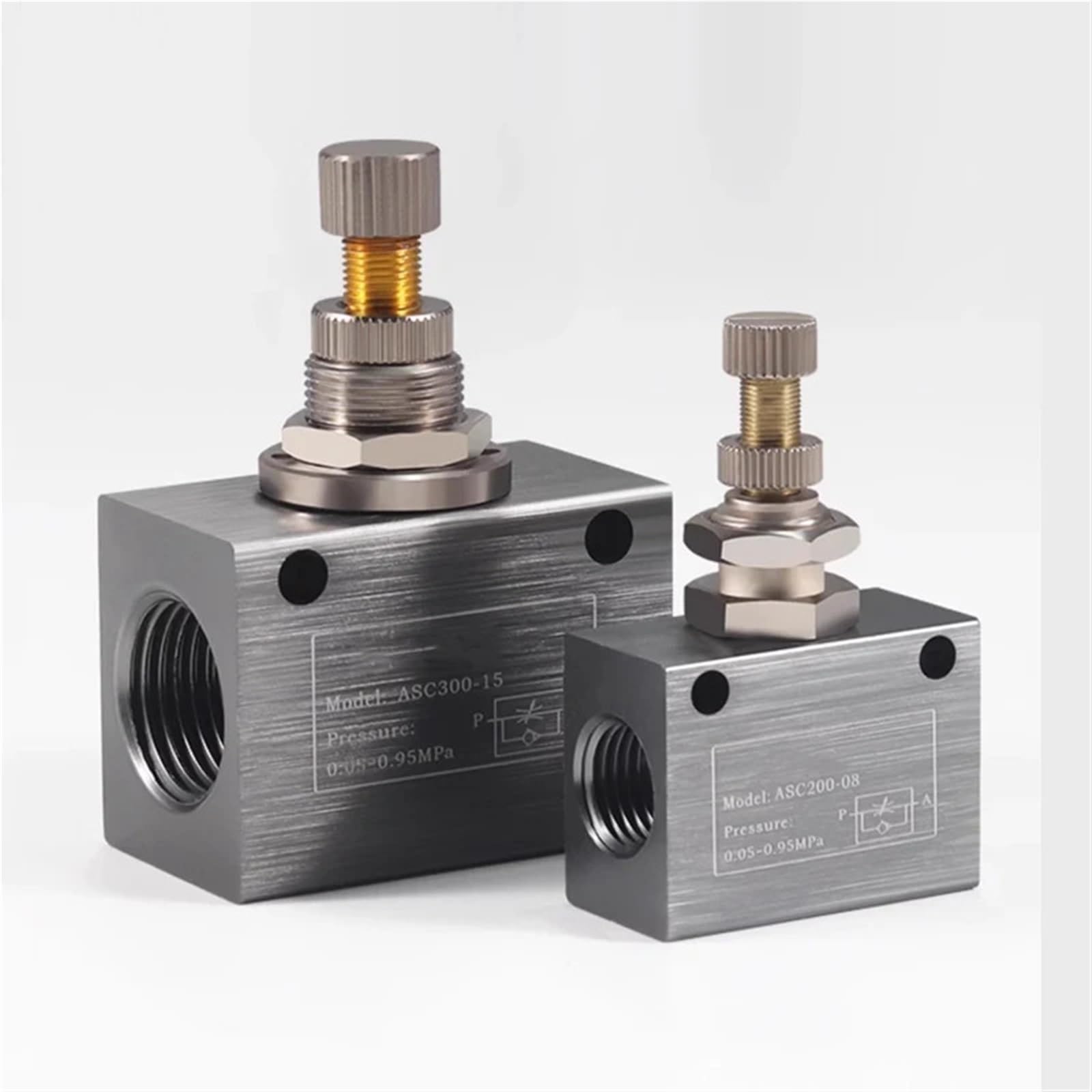 Vanne papillon pneumatique ASC200-08 unidirectionnelle pour circuits d'air