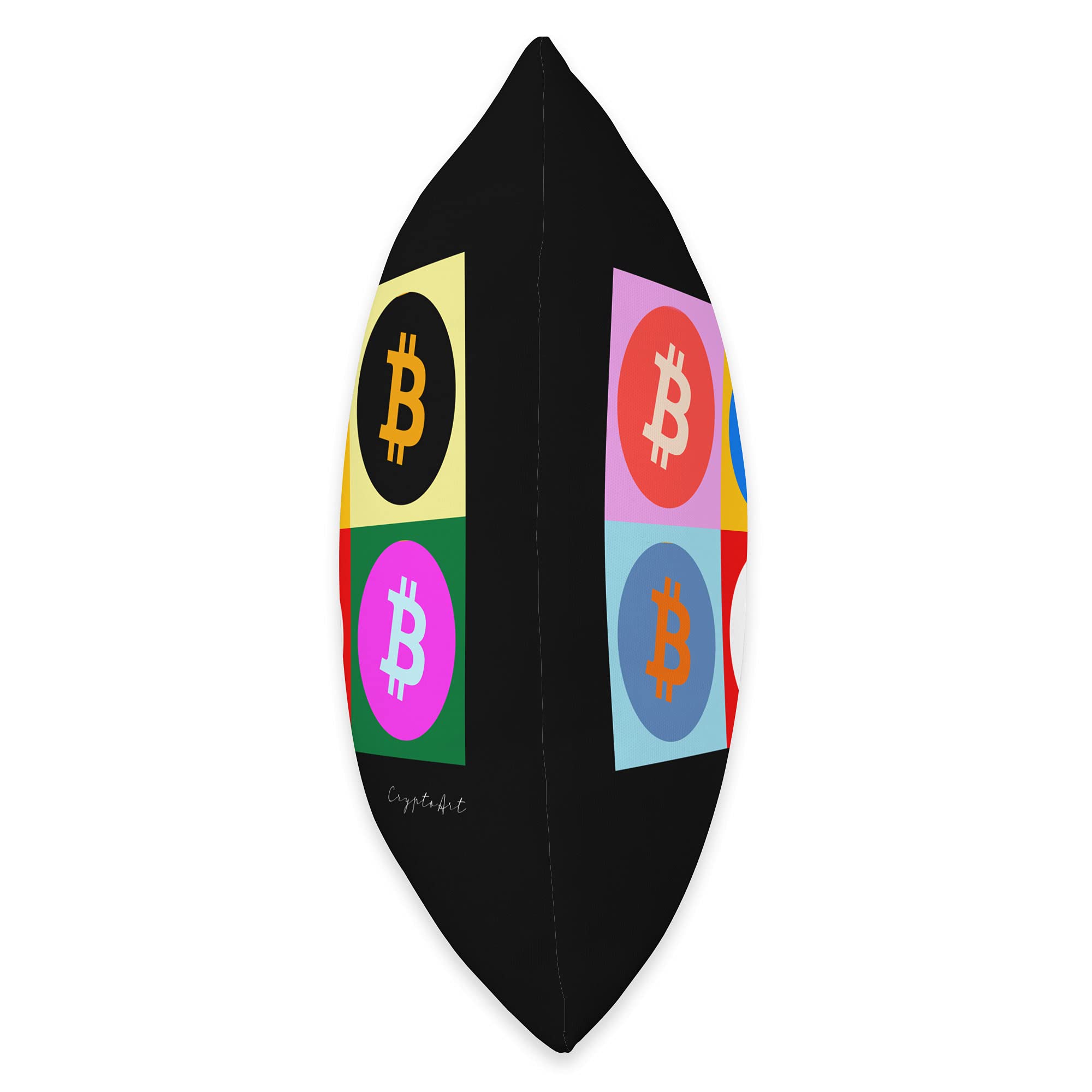 Amazon.com: Blockchain Digital Artwork Crypto Art, Pop Art CryptoArt NFT  Throw Pillow : Home & Kitchen