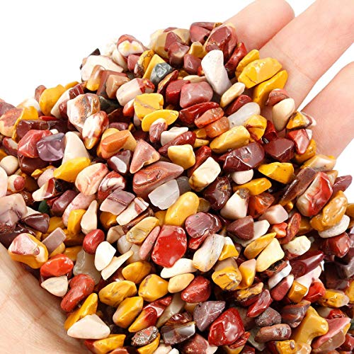 Image of 5-8mm Mookaite Jasper Chips Natural Chip Stone Beads for Jewelry Making | Semi Precious, Loose Gemstone, Healing Crystal, Rocks, 230Pcs Strand, Drilled, DIY Bracelets Necklaces Earrings Crafts Supply