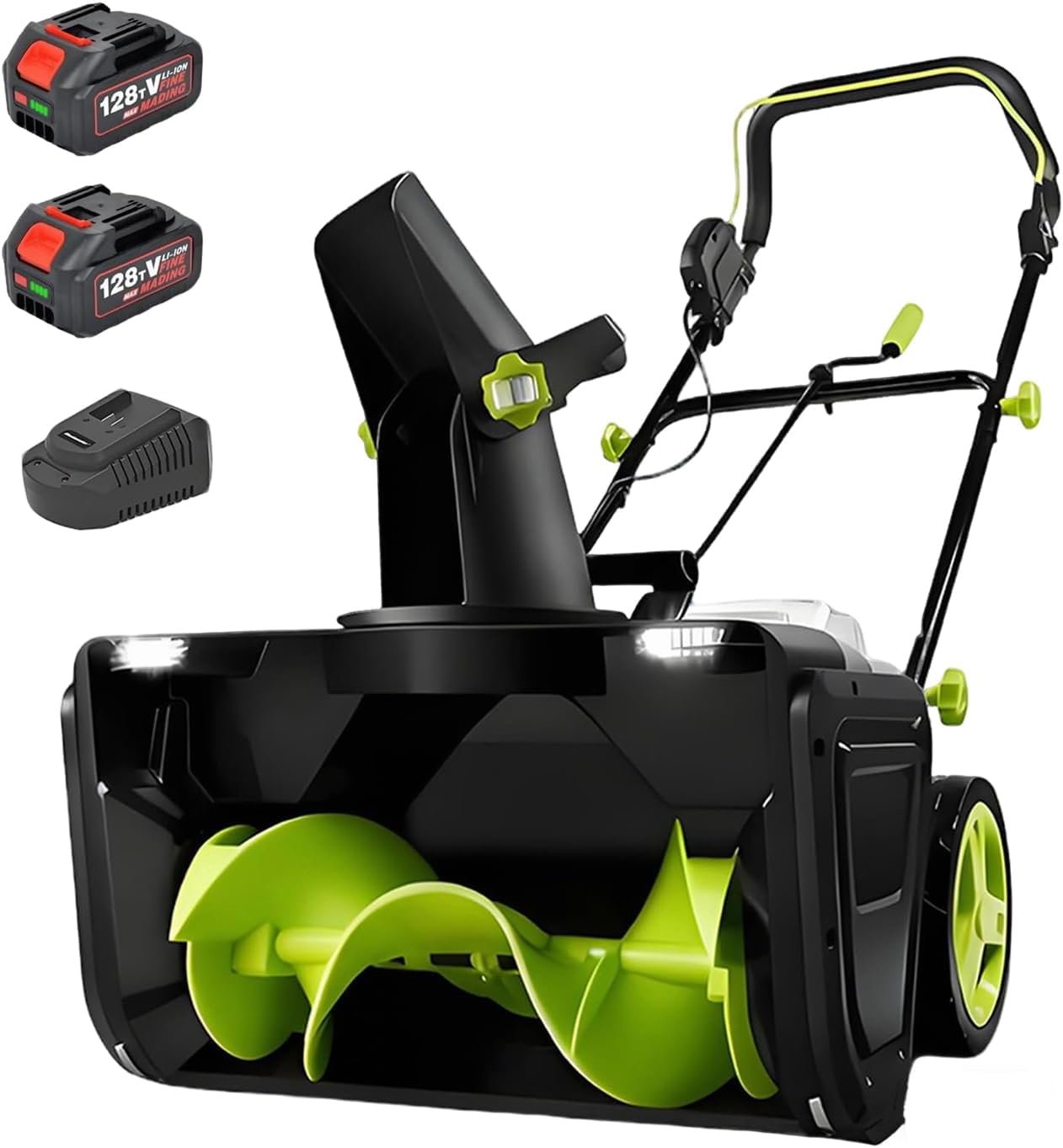Electric Snow Blower, 40V Lithium Battery, 20in Electric Snow Shovel, Throwing Distance 25ft, Dual LED Lights, 3500W Brushless Motor, Helps You Easily Handle Winter Snow Removal