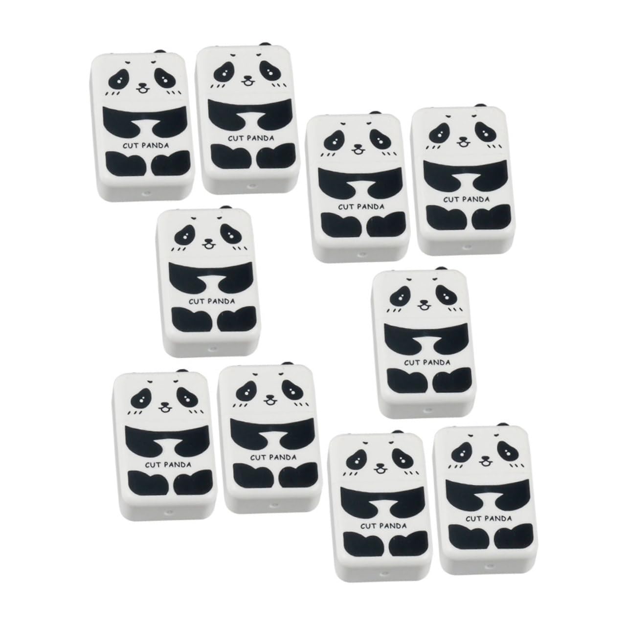 LALAFINA 50stücke Teiliges Kreative Radierer Für Bleistiftzeichnungen Hochwertiger Radierer Für Schule Und Büro Niedliches Panda-design Vielseitige Nutzung Allen Papiersorten
