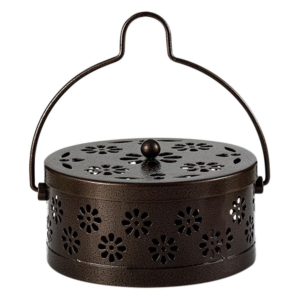 Cenpek Bronze Mosquito Coil Holder, Retro Portable Mosquito Incense Burner For Home And Camping (Bronze)