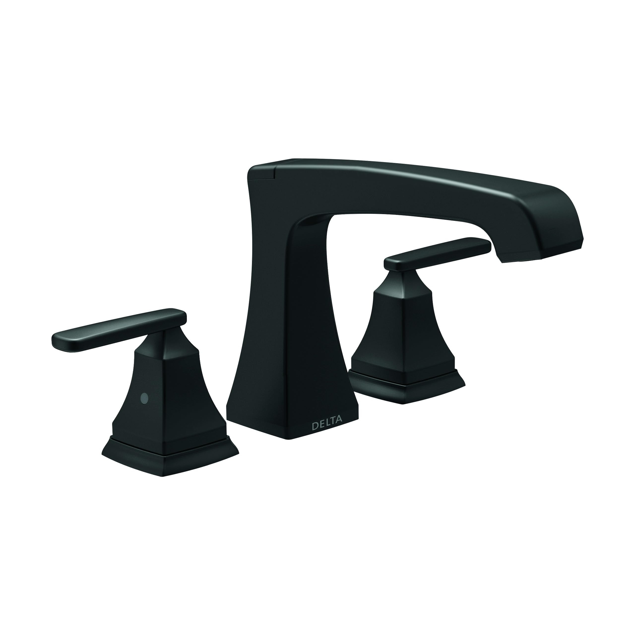 Delta Ashlyn Roman Tub Faucet, Matte Black Deck Mount Bathtub Faucet, Matte Black T2764-BL (Valve Not Included)