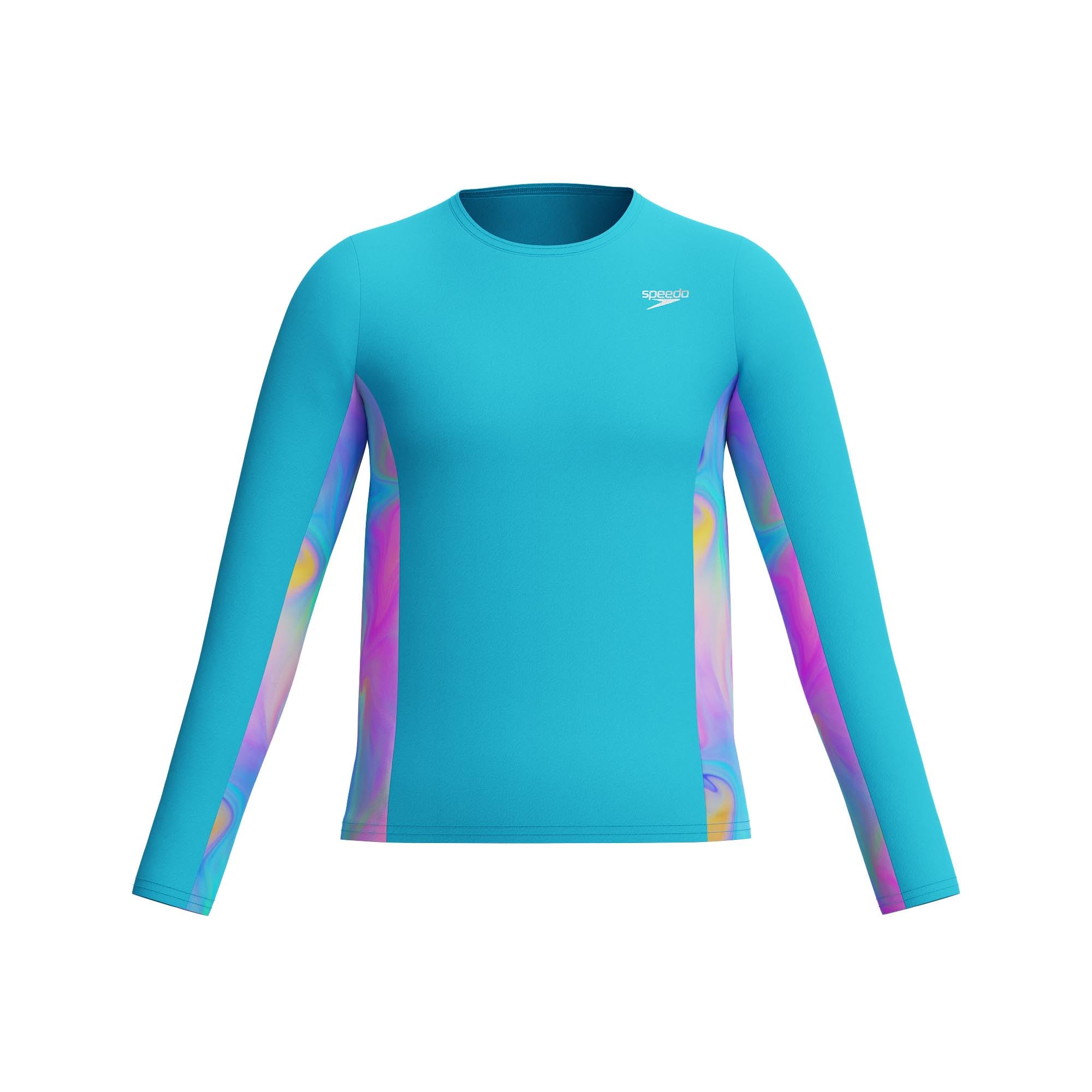 Speedo UV Swim Shirt Long Sleeve Rashguard Camisa de protección de Sarpullido para Niñas