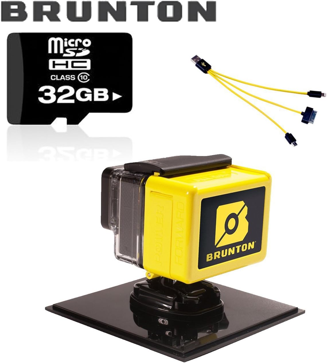 Brunton "ALL DAY GOPRO HERO 3+" Power Pack, Yellow 32GB Micro SD Card