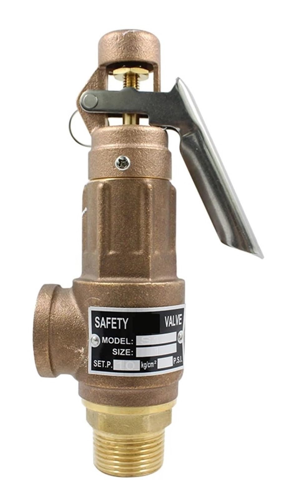 Soupape de sécurité en cuivre S10L pour compresseur vis DN15 DN20