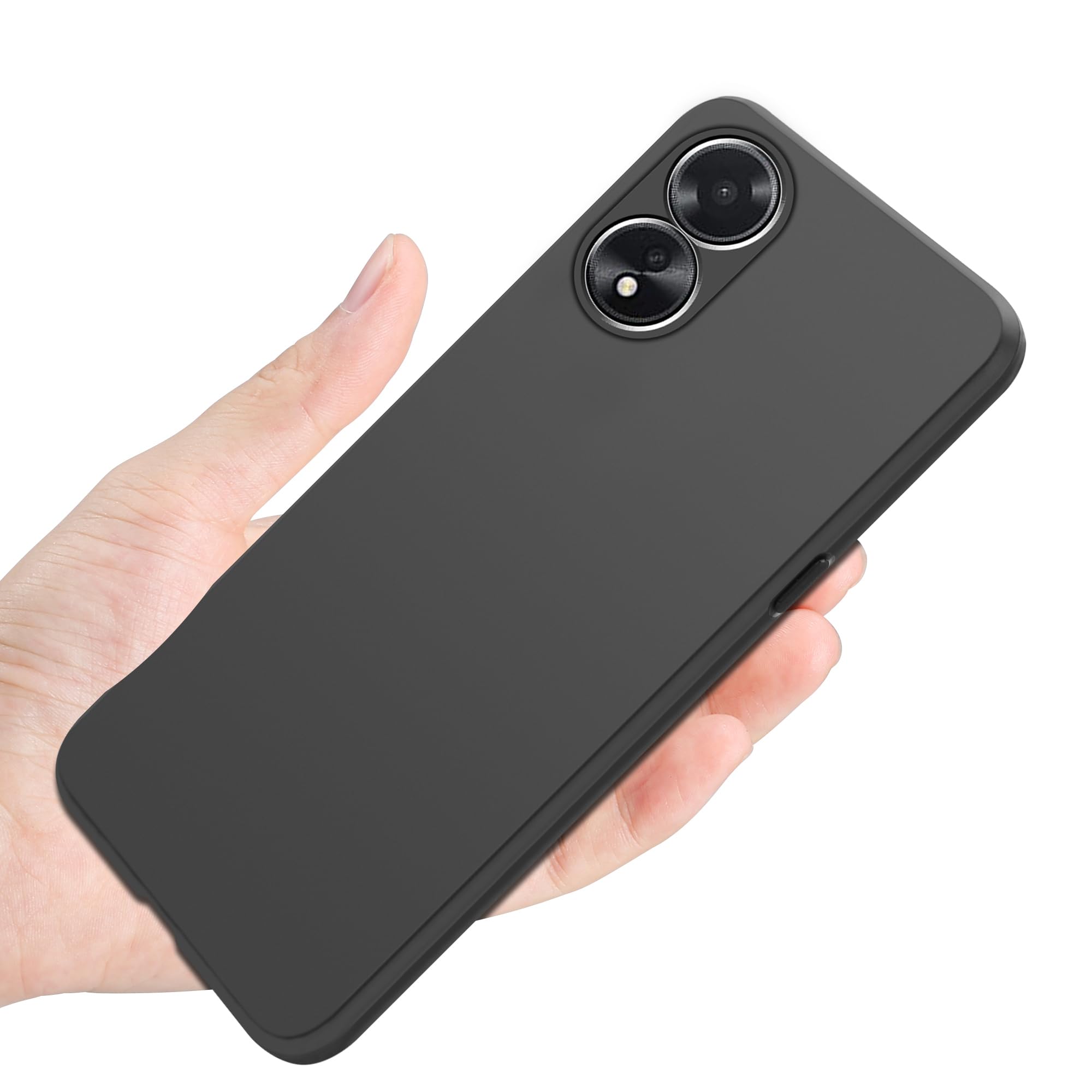 ELECTRO-WEIDEWORLD Cover per OPPO A38 4G + [3 Pezzi] Vetro Temperato, Ultra Sottile Antiurto Morbido Silicone TPU Custodia Protettiva Case