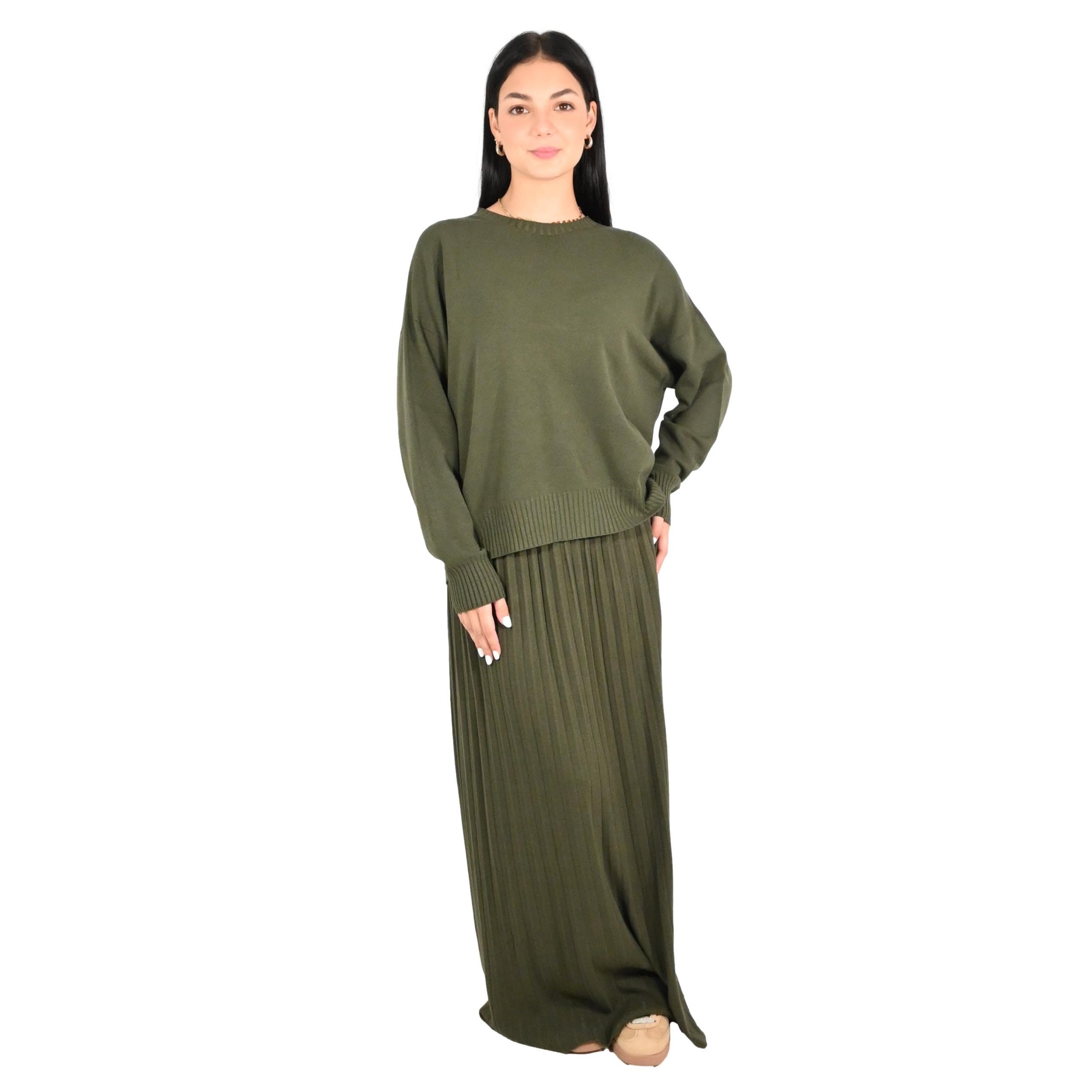 Kontatto maglia donna khaki 3M1719C